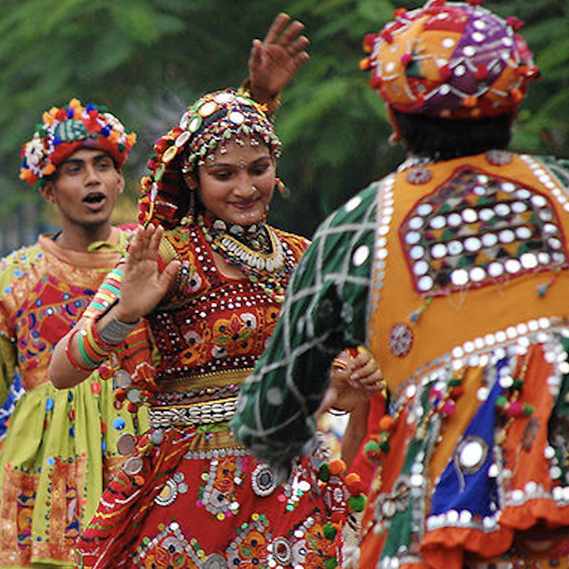 Garba dance square